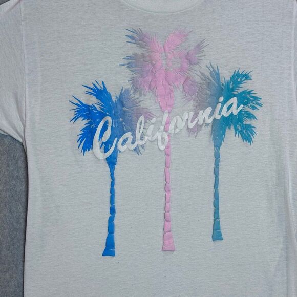 Vintage 90s California Palm Trees Souvenir Seaworld Shirt large - Picture 7 of 9